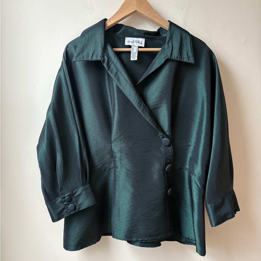 Joseph Ribkoff Taffeta Top - Picture 2 of 14